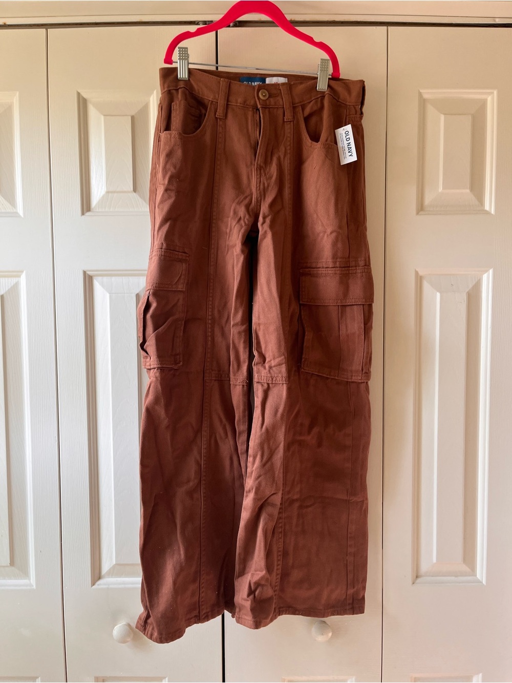 Old Navy Girls Cargo Pants - Rust Brown 14 Girls